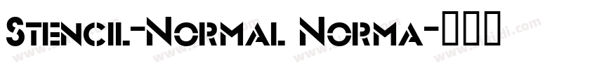 Stencil-Normal Norma字体转换